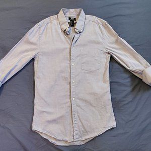 H&M Light Blue Long Sleeve Button Down Mens Small